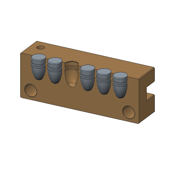 6 cavity brass mold Mp molds